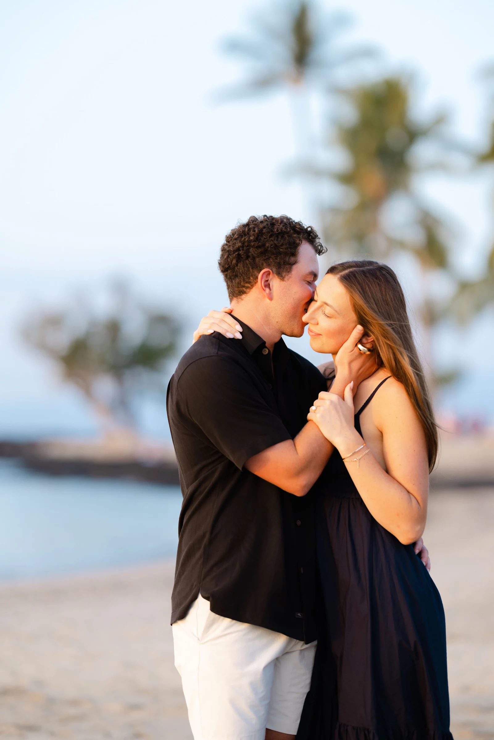 Couple Big Island Engagement Photo